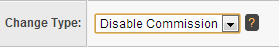 Disabling an In-House Account's Commissions