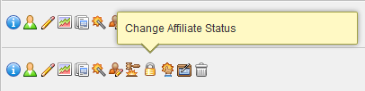 Change Advertiser Status Icon